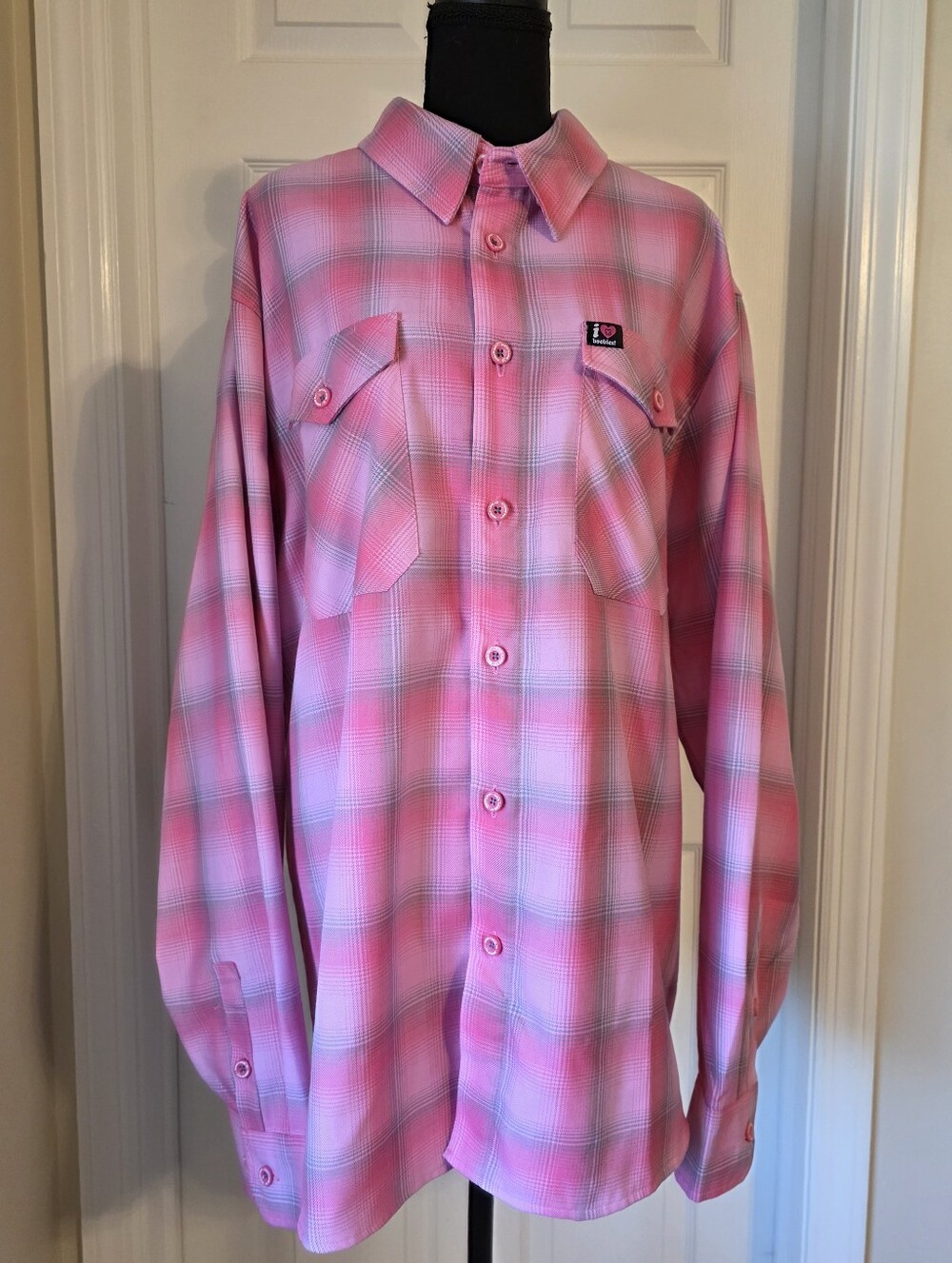 Men's Dixxon Flannel ~ I ❤️Boobies